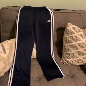 2 pairs of Black and Blue Adidas Pants
